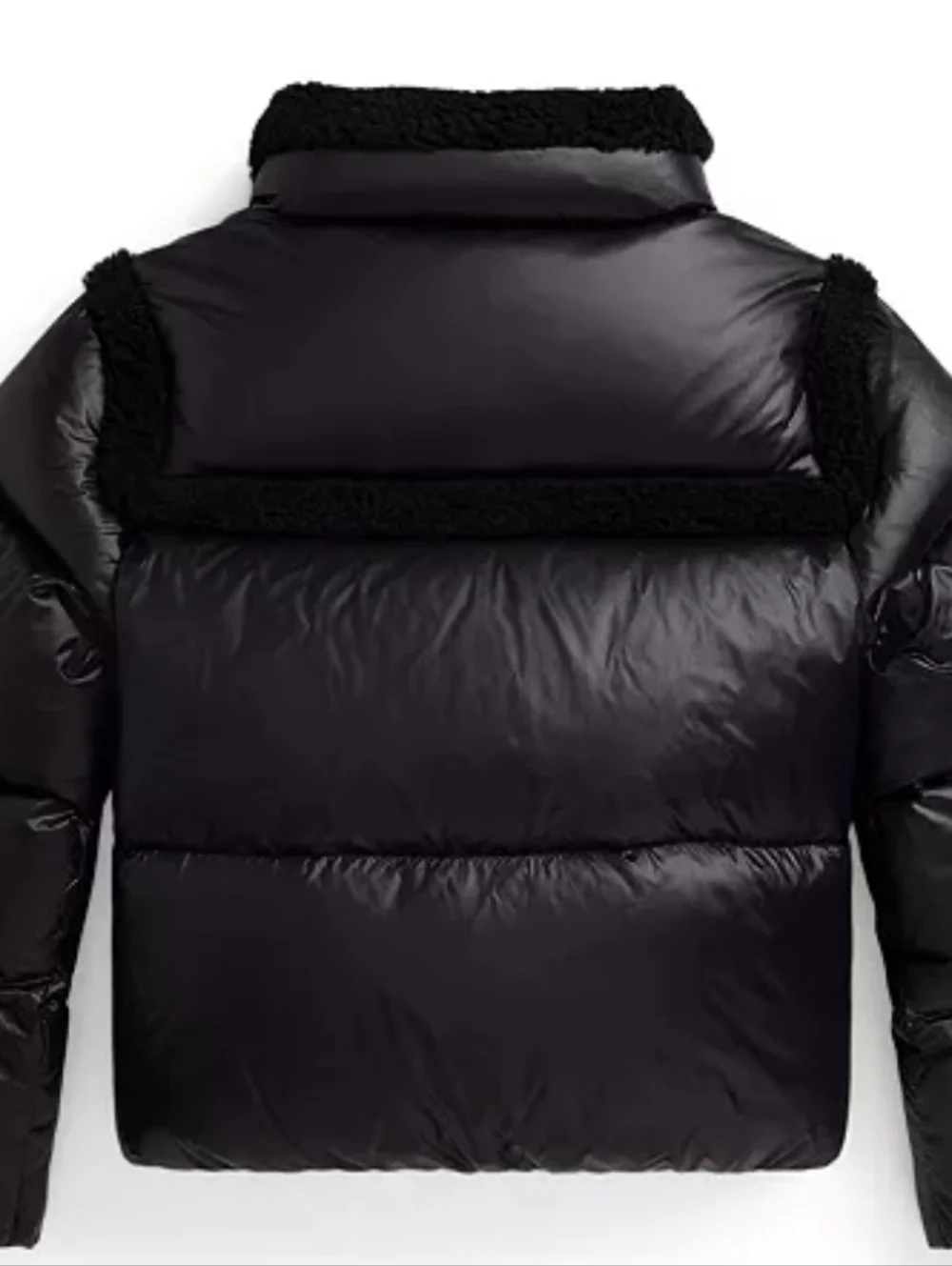 NWT- Polo Black Puffer Jacket SIZE 16 L, CAN FIT A XS OR S WOMEN PETITE